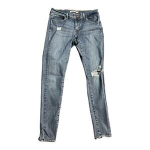 Levi’s Womens Jeans 710 Super Skinny size 30 Distressed Holey Basic Casual